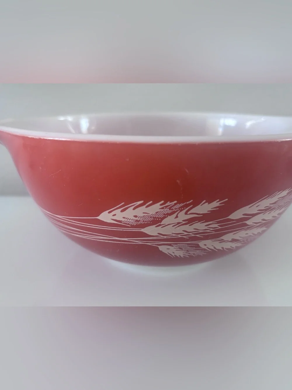 Vintage PYREX Autumn Harvest WHEAT Nesting Cinderella MIXING BOWL #442 1.5L